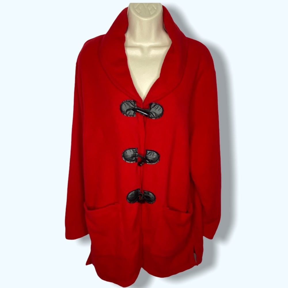 Collections Women’s Winter Fleece Toggle Coat M